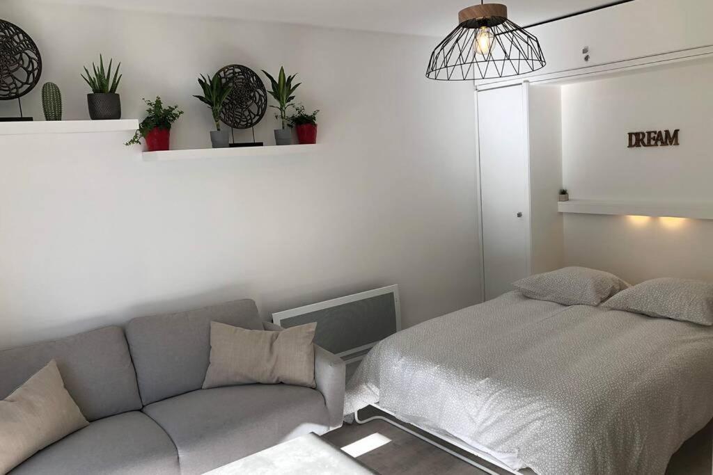 Grand Studio Cabine 30 M² Centre Ville, Refait A Neuf Pour Vous ! Climatise La Grande Motte Exteriör bild